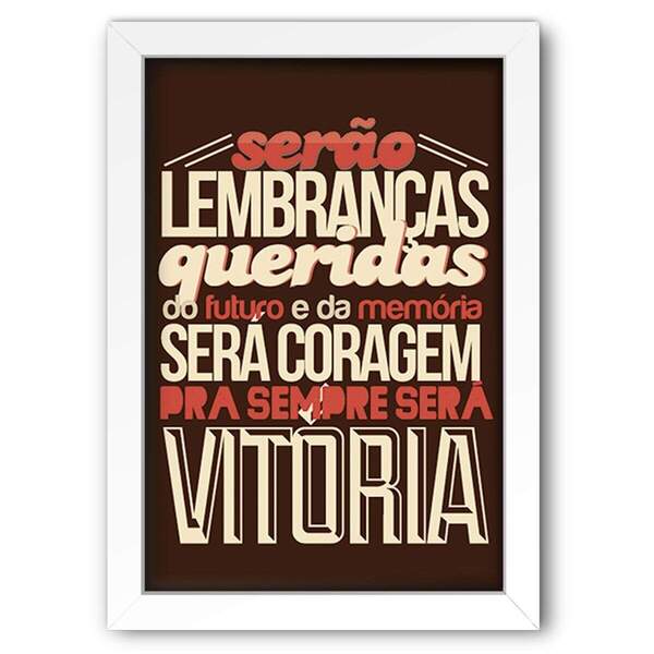 Quadro Decorativo Frase De Música Forfun 2  20x30cm