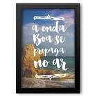 Quadro Decorativo Frase De Música Forfun  30x45cm