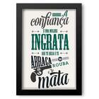 Quadro Decorativo Frase De Música Racionais Mcs  30x45cm