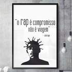 Quadro Decorativo Frase De Música Sabotage 01  30x45cm