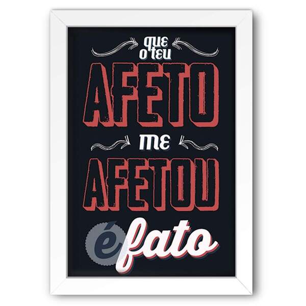 Quadro Decorativo Frase De Música Teatro Mágico  20x30cm