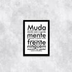 Quadro Decorativo Frase Gabriel O Pensador 45x34cm A3 (45 X 3