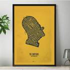 Quadro Decorativo Frase Homer Simpsons - 30x45cm