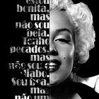 Quadro Decorativo Frase Marilyn Monroe