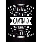 Quadro Decorativo Frase Motivacional Persistencia 20x25