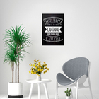Quadro Decorativo Frase Motivacional Persistencia 25x33