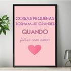 Quadro Decorativo Frase Romântica 01 - 30x45cm