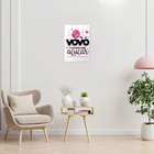 Quadro Decorativo Frase Vovó É Mamãe Com Açucar 20x28