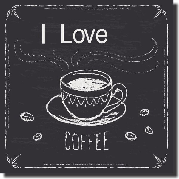 Quadro Decorativo Frases De Café Quadro De Giz