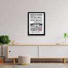 Quadro Decorativo Frases Sobre Família 45x34cm A3 (45 X 34)