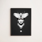 Quadro Decorativo Frida Asas 33x24cm - Com Vidro Moldura:made