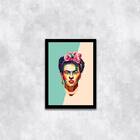 Quadro Decorativo Frida Geométrico 33x24cm - Com Vidro Moldur