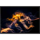 Quadro Decorativo Fumaça Iii Moldura Sem Vidro Preto