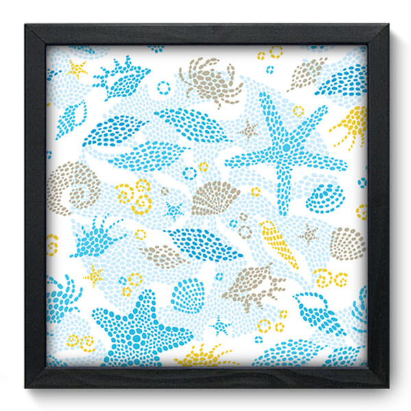 Quadro Decorativo - Fundo Do Mar - 33cm X 33cm - 067qdkp