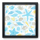 Quadro Decorativo - Fundo Do Mar - 33cm X 33cm - 067qdkp