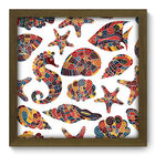 Quadro Decorativo - Fundo Do Mar - 33cm X 33cm - 068qdkm