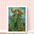 Quadro Decorativo Gaia - Mãe Terra 33x24cm - Com Vidro Moldur