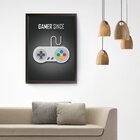 Quadro Decorativo Gamer Since 20x30cm Branco