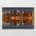 Quadro Decorativo Gantry Plaza State Park Moderno Com Moldura