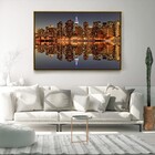 Quadro Decorativo Gantry Plaza State Park Moderno Com Moldura