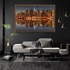 Quadro Decorativo Gantry Plaza State Park Moderno Com Moldura