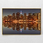 Quadro Decorativo Gantry Plaza State Park Moderno Com Moldura