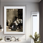 Quadro Decorativo Garoto Acordeon 60x48cm Moldura:madeira Pre