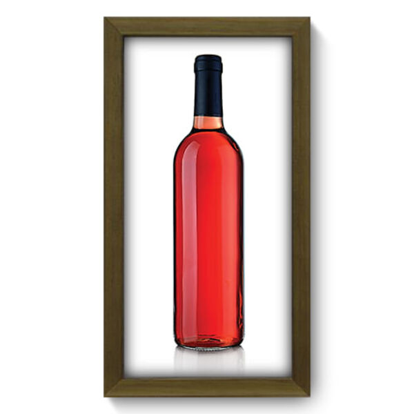 Quadro Decorativo - Garrafa De Vinho - 19cm X 34cm - 071qdcm