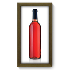 Quadro Decorativo - Garrafa De Vinho - 19cm X 34cm - 071qdcm