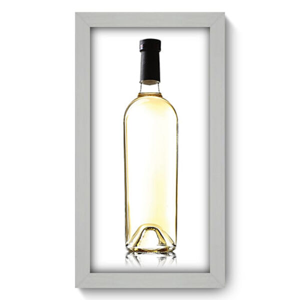 Quadro Decorativo - Garrafa De Vinho - 19cm X 34cm - 072qdcb