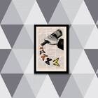 Quadro Decorativo Garrafa De Vinho Com Borboletas 45x34cm A3