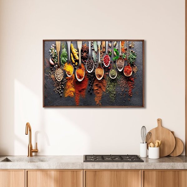 Quadro Decorativo Gastronomia Temperos Com 1 Tela Cm Ou Cm De
