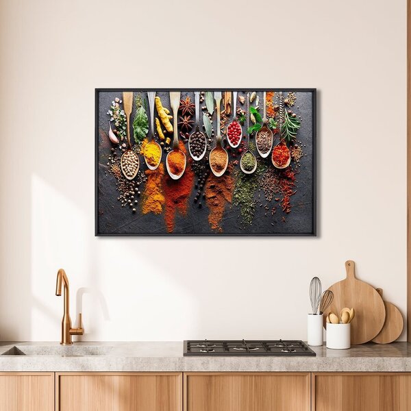 Quadro Decorativo Gastronomia Temperos Com 1 Tela Cm Ou Cm De