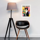 Quadro Decorativo Gatinho Flower Market Tokio 33x24cm - Com V