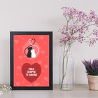 Quadro Decorativo Gatinhos Para Sempre Te Amarei 45x34cm A3 (