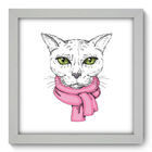 Quadro Decorativo - Gato - 22cm X 22cm - 019qnsab