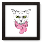 Quadro Decorativo - Gato - 22cm X 22cm - 019qnsap