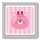 Quadro Decorativo - Gato - 22cm X 22cm - 023qdbb