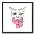 Quadro Decorativo - Gato - 70cm X 70cm - 019qnsdp