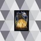 Quadro Decorativo Gato Bruxo Com Livro 45x34cm A3 (45 X 34)