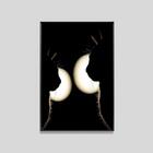 Quadro Decorativo Gatos Na Noite 60x90x4,4 Canvas Luven Pre