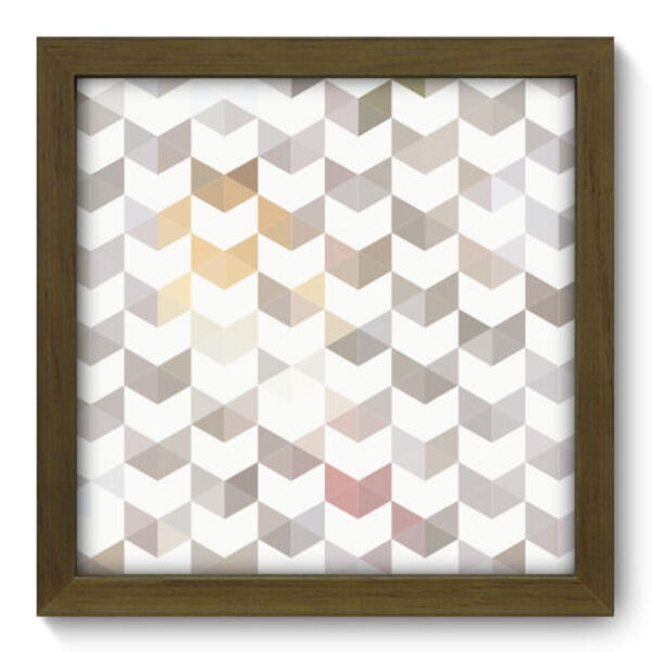 Quadro Decorativo - Geometria - 22cm X 22cm - 013qdam