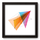 Quadro Decorativo - Geometria - 22cm X 22cm - 197qnaap