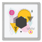 Quadro Decorativo - Geometria - 50cm X 50cm - 077qnacb