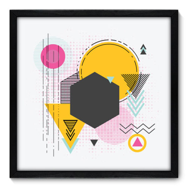 Quadro Decorativo - Geometria - 50cm X 50cm - 077qnacp