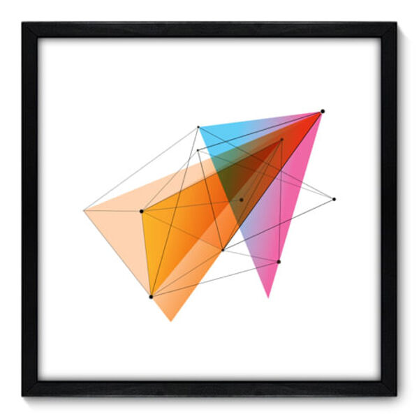 Quadro Decorativo - Geometria - 50cm X 50cm - 197qnacp