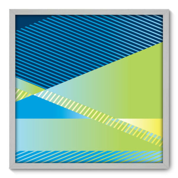 Quadro Decorativo - Geometria - 70cm X 70cm - 198qnadb