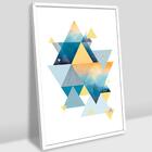 Quadro Decorativo Geometria Dos Triâng 40x60x2,8 Luven Bra