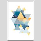 Quadro Decorativo Geometria Dos Triâng 40x60x2,8 Luven Bra