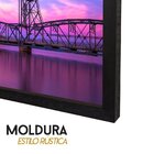 Quadro Decorativo Geométrico Paisagem 40x60cm Preto